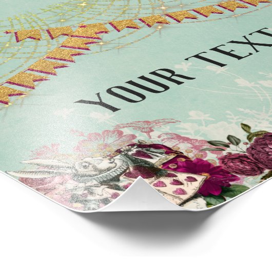 Alice in Wonderland Tea Photo Print Foto Afdruk (Hoek)