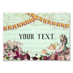 Alice in Wonderland Tea Photo Print Foto Afdruk