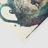 Alice in Wonderland Tea Pot Decoupage Tissuepapier (Detail)