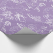 Alice in Wonderland Tea Time Lavender Gift Wrap Cadeaupapier (Hoek)
