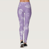 Alice in Wonderland Tea Time Lavender Leggings (Achterkant)