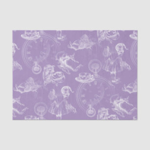 Alice in Wonderland Tea Time Lavender Tissue Paper Tissuepapier