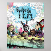 Alice in Wonderland - Tea Time Poster (Voorkant)