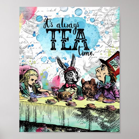 Alice in Wonderland - Tea Time Poster (Voorkant)