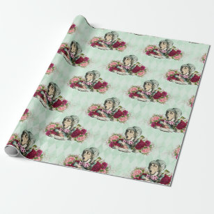 Alice in Wonderland Tea Time Wrapping Paper Cadeaupapier