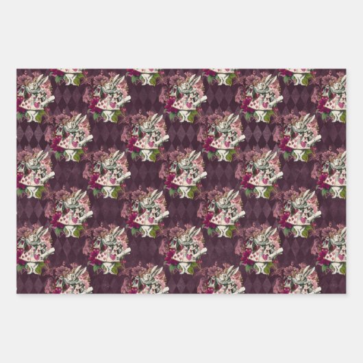 Alice in Wonderland Tea Time Wrapping Paper Sheets (Voorkant)