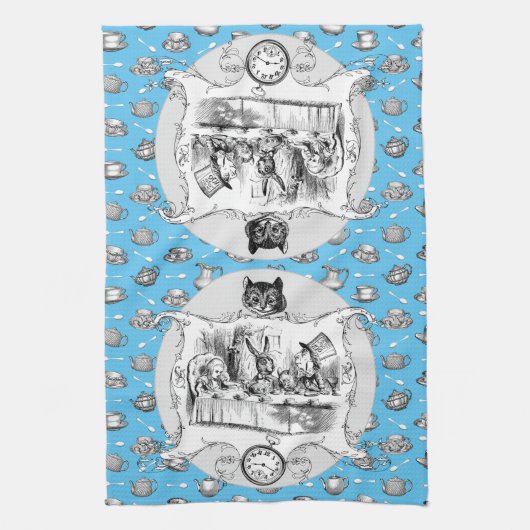 ALICE IN WONDERLAND TEA TOWEL THEEDOEK (Verticaal)