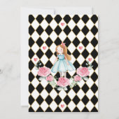 Alice in Wonderland Tea voor de 2e verjaardag van Kaart (Achterkant)