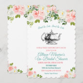 Alice in Wonderland  Teapot Invitation Kaart (Voorkant / Achterkant)