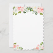 Alice in Wonderland  Teapot Invitation Kaart (Achterkant)