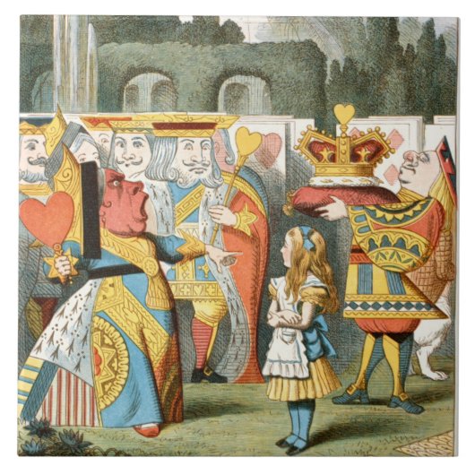 Alice in Wonderland  Tegeltje (Voorkant)