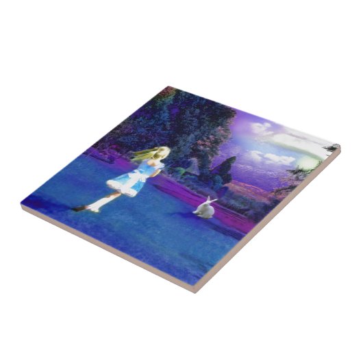 Alice in Wonderland Tegeltje (Zijkant)