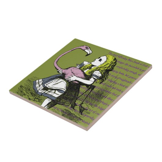 Alice in Wonderland Tegeltje (Zijkant)