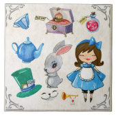 Alice in Wonderland Tegeltje (Voorkant)