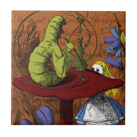 Alice in Wonderland Tegeltje (Voorkant)