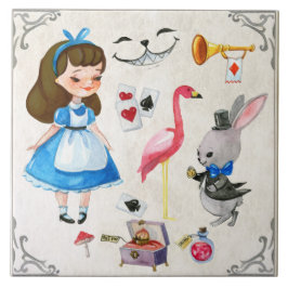 Alice in Wonderland Tegeltje
