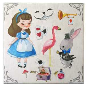 Alice in Wonderland Tegeltje