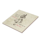 Alice in Wonderland Tegeltje (Zijkant)