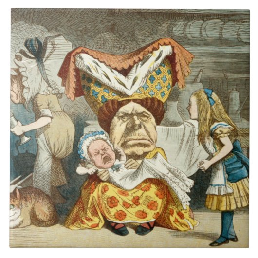 Alice in Wonderland  Tegeltje (Voorkant)