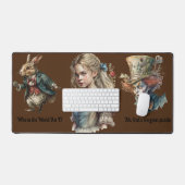 Alice in Wonderland-tekens (bewerkbare tekst) Bureaumat (Keyboard & Muis)