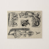 Alice in Wonderland, Tenniel Characters Legpuzzel (Horizontaal)