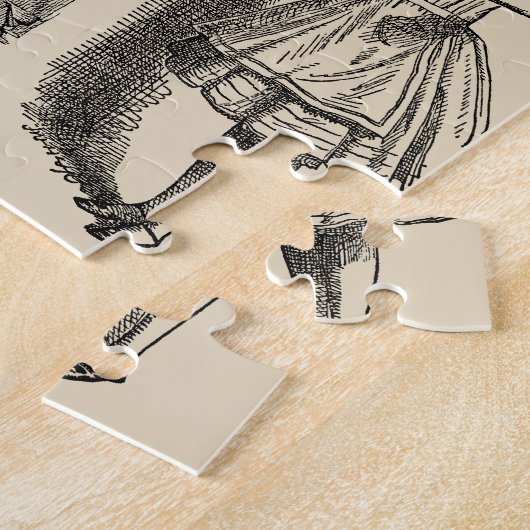 Alice in Wonderland, Tenniel Characters Legpuzzel (Zijkant)