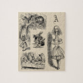 Alice in Wonderland, Tenniel Characters Legpuzzel (Verticaal)