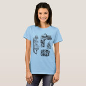  Alice in Wonderland, Tenniel Characters T-shirt (Voorkant volledig)