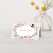 Alice in Wonderland Tent Place Card Plaatskaartje (Voorkant)