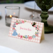 Alice in Wonderland Tent Place Card Plaatskaartje