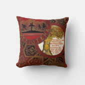 Alice in Wonderland "The Cheshire Cat"-kruistochte Kussen (Voorkant)