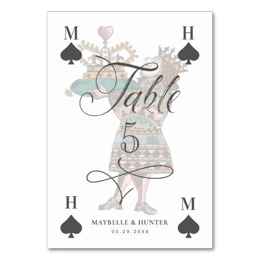 Alice in Wonderland The Knave of Hearts Kaart (Achterkant)