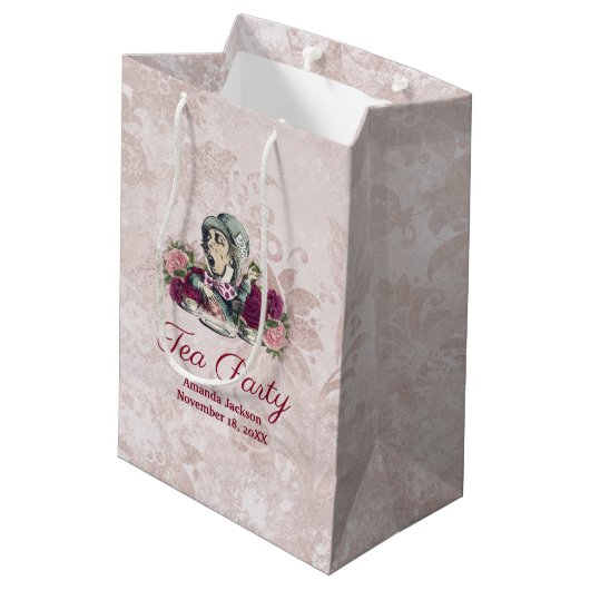 Alice in Wonderland The Mad Hatter Tea Party Medium Cadeauzakje (Achterkant Gekanteld)