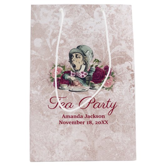 Alice in Wonderland The Mad Hatter Tea Party Medium Cadeauzakje (Voorkant)