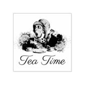 Alice in Wonderland The Mad Hatter Tea Party Rubberstempel (Afrduk)