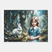 Alice in Wonderland, The White Rabbit - Decoupage  Inpakpapier Vel (Voorkant)