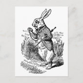 Alice in Wonderland, The White Rabbit Watch Briefkaart (Voorkant)