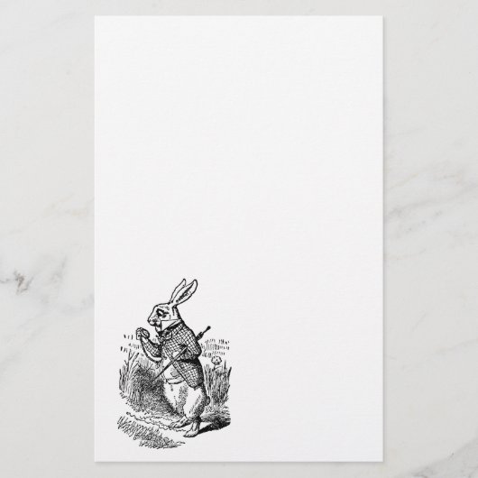 Alice in Wonderland, The White Rabbit Watch Briefpapier (Voorkant)