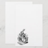 Alice in Wonderland, The White Rabbit Watch Briefpapier (Voorkant / Achterkant)