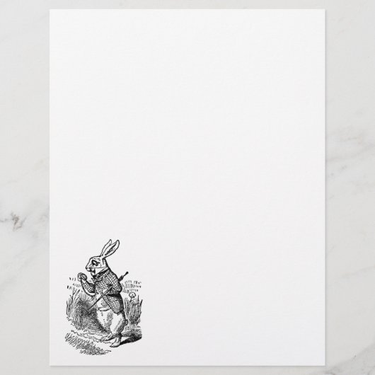 Alice in Wonderland, The White Rabbit Watch Flyer (Voorkant)