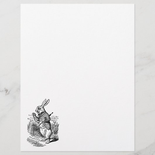 Alice in Wonderland, The White Rabbit Watch Flyer (Achterkant)