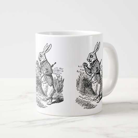 Alice in Wonderland, The White Rabbit Watch Grote Koffiekop (Voorkant rechts)