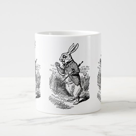 Alice in Wonderland, The White Rabbit Watch Grote Koffiekop (Voorkant)