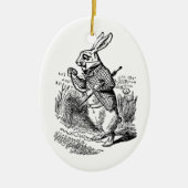 Alice in Wonderland, The White Rabbit Watch Keramisch Ornament (Voorkant)