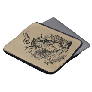 Alice in Wonderland, The White Rabbit Watch Laptop Sleeve