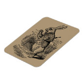  Alice in Wonderland, The White Rabbit Watch Magneet (Linkerzijde)