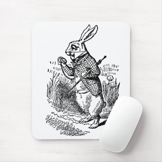  Alice in Wonderland, The White Rabbit Watch Muismat (Met muis)