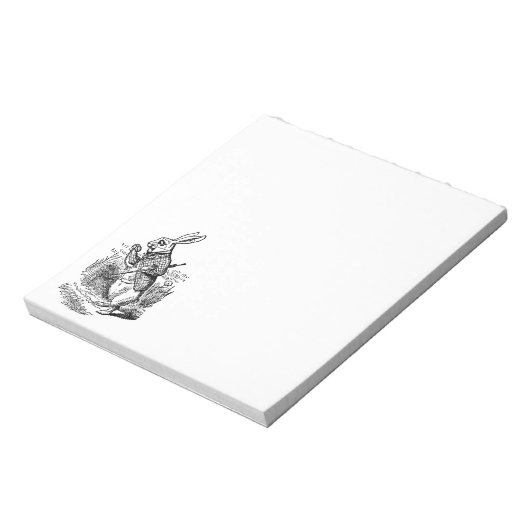 Alice in Wonderland, The White Rabbit Watch Notitieblok (Linkerzijde)