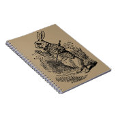  Alice in Wonderland, The White Rabbit Watch Notitieboek (Rechterzijde)