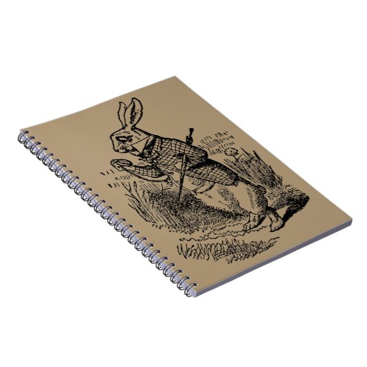  Alice in Wonderland, The White Rabbit Watch Notitieboek (Rechterzijde)